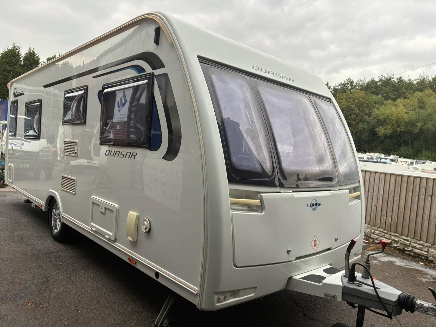 Lunar Quasar caravan after a deep clean and polish by Fresh Clean Valeting Services